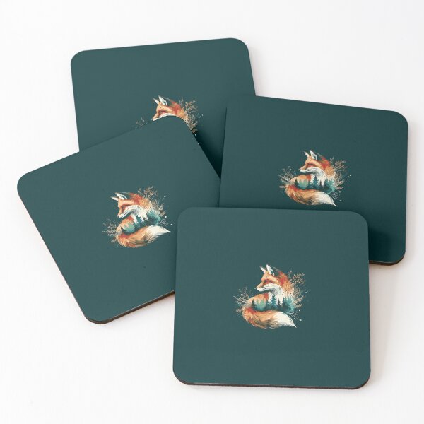 Item preview, Watercolor Fox In Nature Forest designed and sold by ventoilen368.
