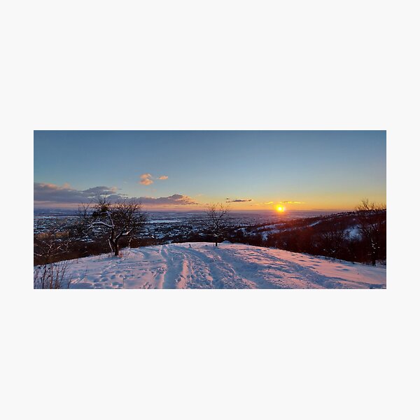Item preview, Panoramic Winter Landscape at Sunset designed and sold by ObjectAndNature.