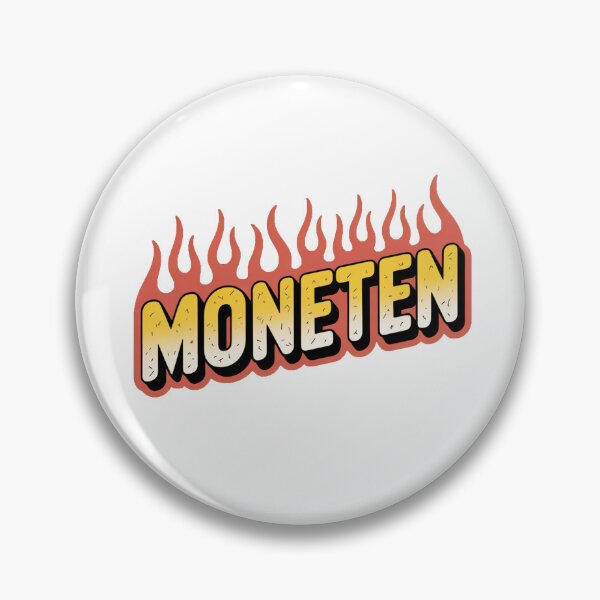 Artikelvorschau, Moneten – Retro Flammen Schriftzug Slang Streetwear Design entworfen und verkauft von LoFizzy.