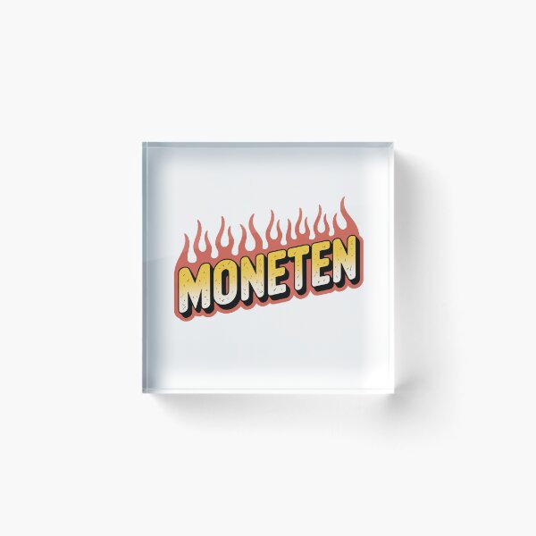 Item preview, Moneten – Retro Flammen Schriftzug Slang Streetwear Design designed and sold by LoFizzy.