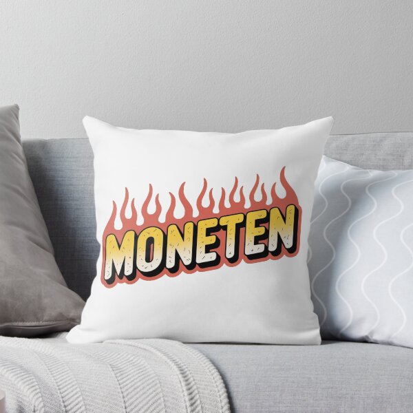 Item preview, Moneten – Retro Flammen Schriftzug Slang Streetwear Design designed and sold by LoFizzy.