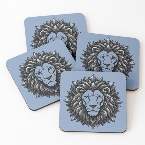 Item preview, Geometric Crystal Lion Head designed and sold by chicworld2026.