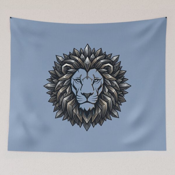 Item preview, Geometric Crystal Lion Head designed and sold by chicworld2026.