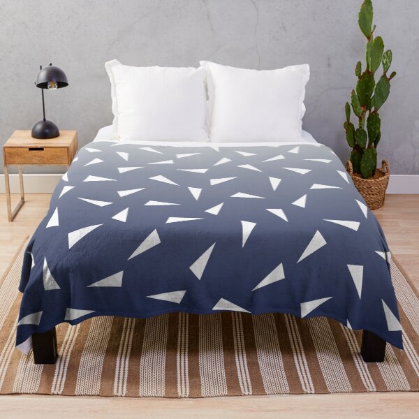Item preview, Confetti Triangle Grey Navy Blue Ombre designed and sold by Zaya_art.