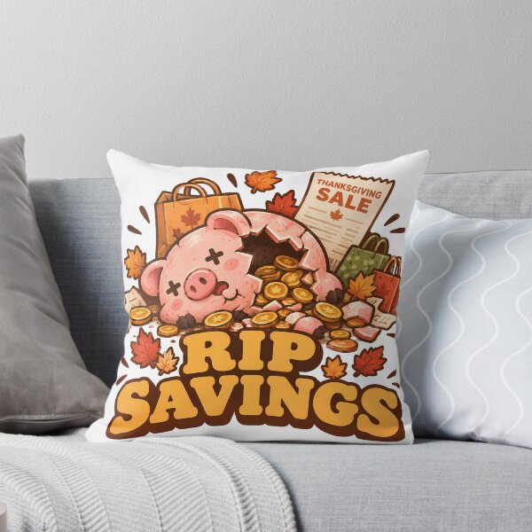 Item preview, RIP Savings Funny Piggy Bank Thanksgiving Sale Black Friday designed and sold by ianm1028.
