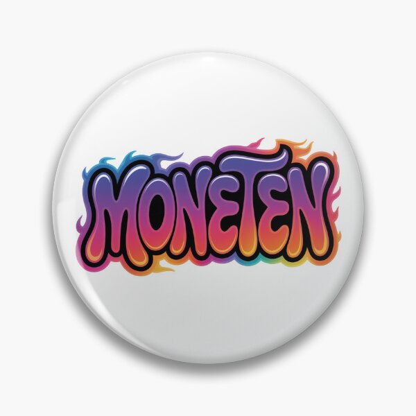 Artikelvorschau, Moneten – Retro Flammen Schriftzug Slang Streetwear Design entworfen und verkauft von LoFizzy.