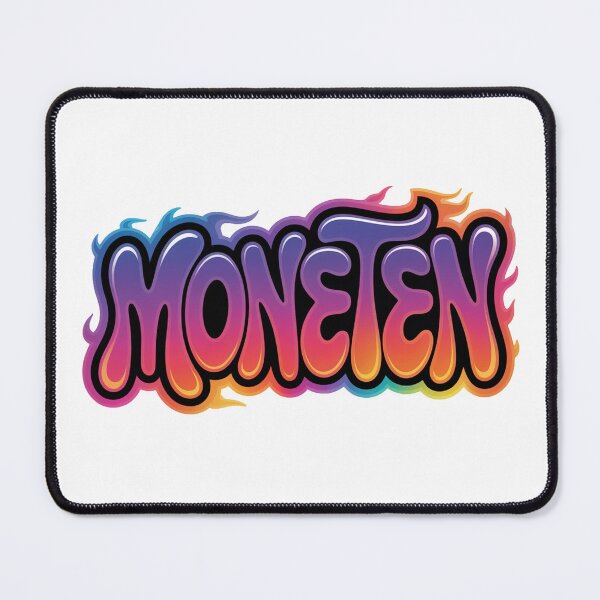 Item preview, Moneten – Retro Flammen Schriftzug Slang Streetwear Design designed and sold by LoFizzy.