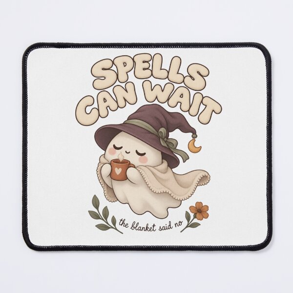 Item preview, Spells Can Wait Sleepy Witch Ghost Halloween designed and sold by PhylonBoxx.