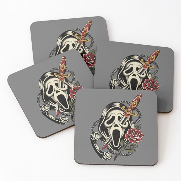 Item preview, Slasher Mask Halloween Tattoo designed and sold by Fictional Ink Society.