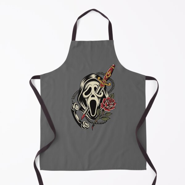 Item preview, Slasher Mask Halloween Tattoo designed and sold by Fictional Ink Society.