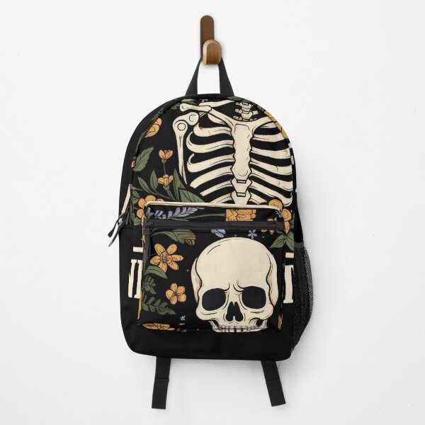 Item preview, Never Better Skeleton Floral Funny Skull Halloween Women Men  designed and sold by Daisy Grimes.