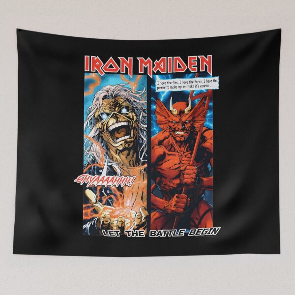 Item preview,  Maiden Eddie vs Demon Battle designed and sold by IhanVaanMaArt.