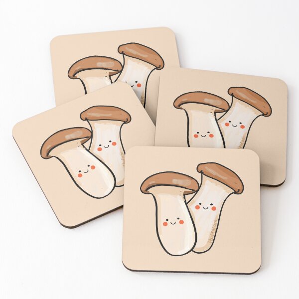 Item preview, King oyster mushroom cute designed and sold by fluffyfamcraft.