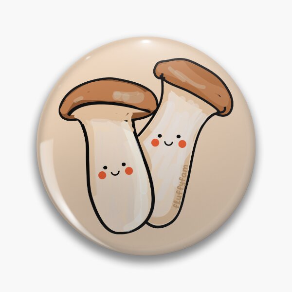 Item preview, King oyster mushroom cute designed and sold by fluffyfamcraft.