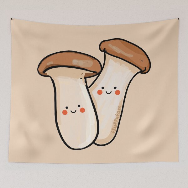 Item preview, King oyster mushroom cute designed and sold by fluffyfamcraft.