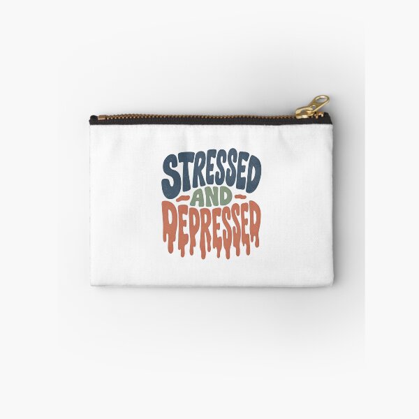 Item preview, Stressed and Depressed Drippy Typography designed and sold by lenalenspod.