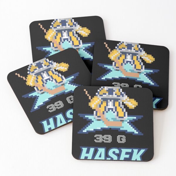 Item preview, Pixel Hašek 39 G Goalie Mask Retro Art designed and sold by CHAREEMAN.