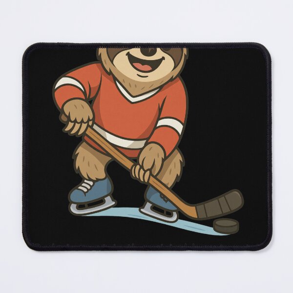 Item preview, Cute Sloth Playing Hockey Cartoon Character designed and sold by CHAREEMAN.
