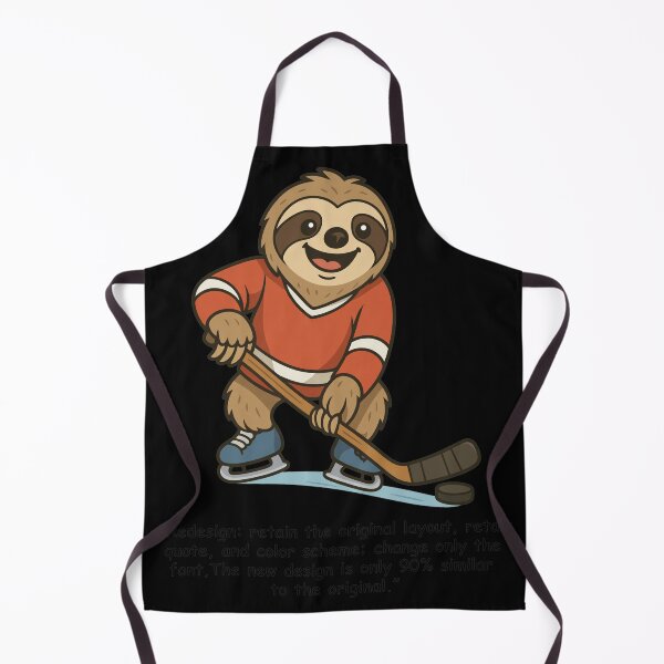 Item preview, Cute Sloth Playing Hockey Cartoon Character designed and sold by CHAREEMAN.