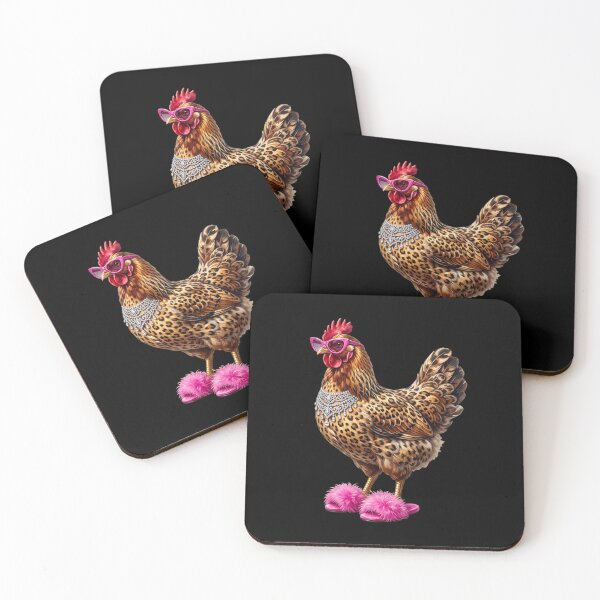 Item preview, Glam Chicken with Pink Sunglasses designed and sold by dudelinart.