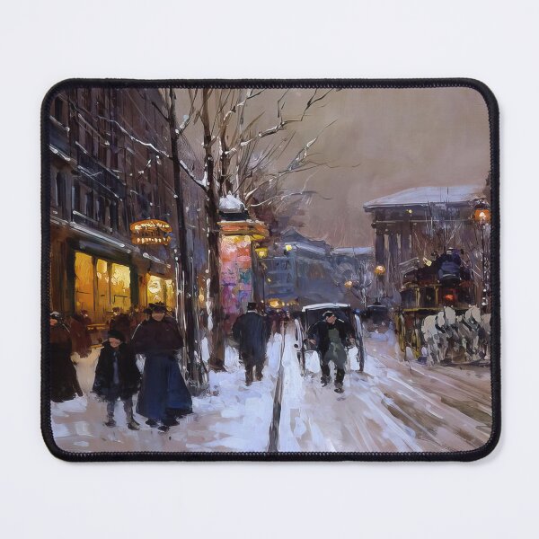 Item preview, boulevard de la madeleine winter 1 by Edouard cortès - Edouard cortès artwork designed and sold by namikikkik.