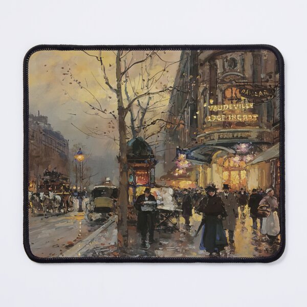 Item preview, boulevard des italians by Edouard cortès - Edouard cortès artwork designed and sold by namikikkik.