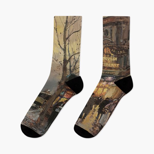 Item preview, boulevard des italians  by Edouard cortès - Edouard cortès artwork designed and sold by namikikkik.