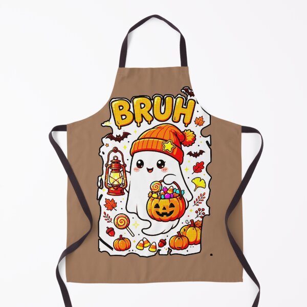 Item preview, Bruh Ghost Kawaii Halloween T-Shirt Hat Autumn Pumpkin Candy designed and sold by AstronautMerch.