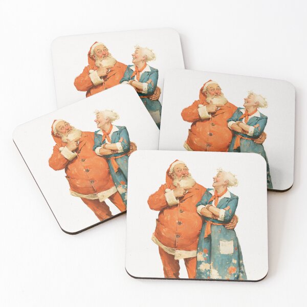 Item preview, Santa and Mrs. Claus Sharing a Laugh designed and sold by junkydotcom.