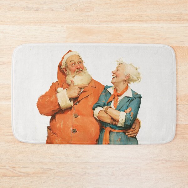 Item preview, Santa and Mrs. Claus Sharing a Laugh designed and sold by junkydotcom.