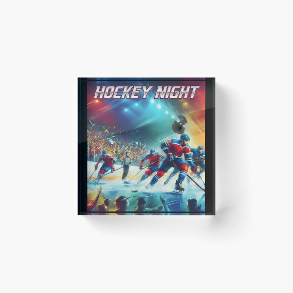 Item preview, Hockey Game Action Arena Spectators Artwork designed and sold by CHAREEMAN.