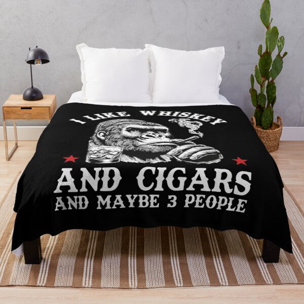 Item preview, Whiskey Cigar Gorilla "Maybe 3 People" Design designed and sold by CHAREEMAN.