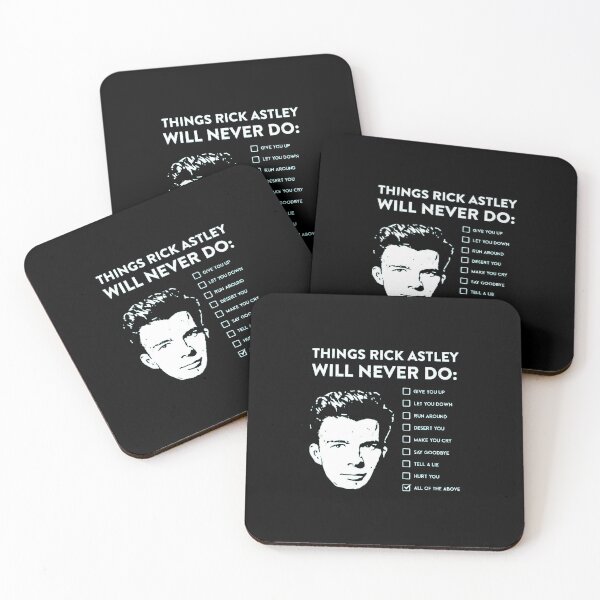 Artikelvorschau, Dinge, die Rick Astley niemals tun wird entworfen und verkauft von JORDANWANKWO.