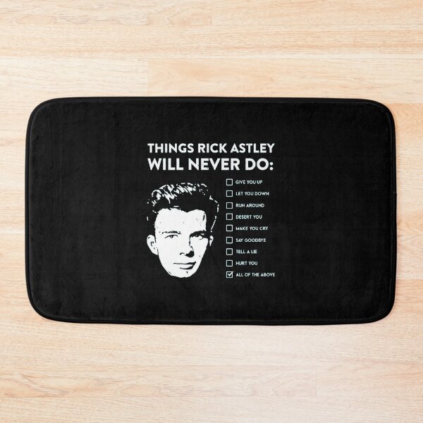 Item preview, Things Rick Astley Will Never Do designed and sold by JORDANWANKWO.