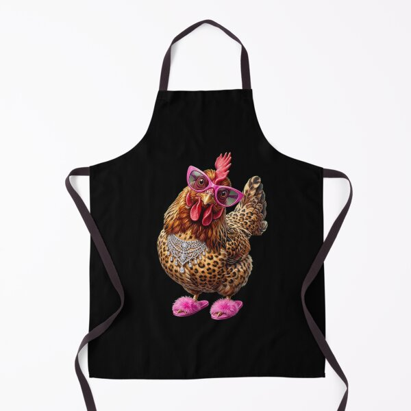 Item preview, Sassy Leopard Print Diva Chicken  designed and sold by dudelinart.