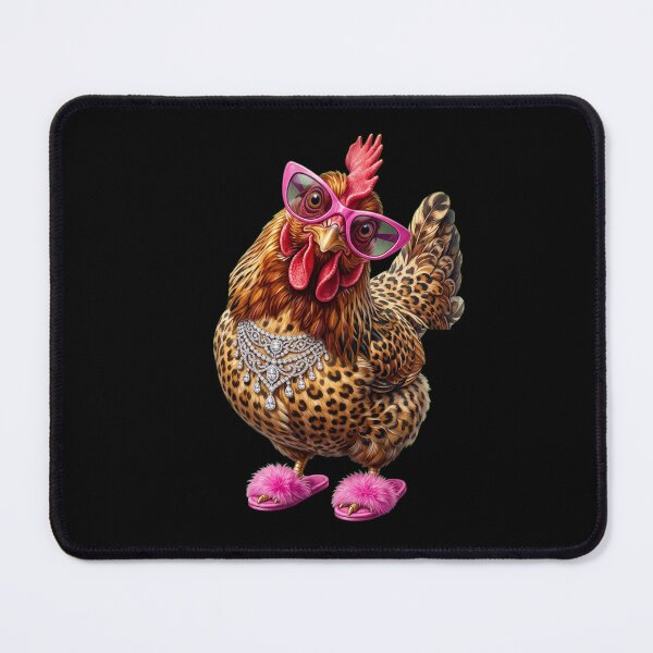 Item preview, Sassy Leopard Print Diva Chicken  designed and sold by dudelinart.