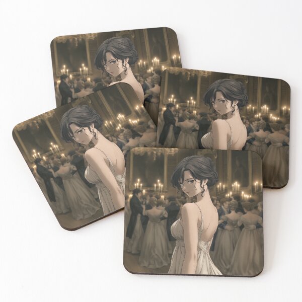 Item preview, Elizabeth Bennet at the Ball — Pride and Prejudice Anime Art designed and sold by Hartfield Press.