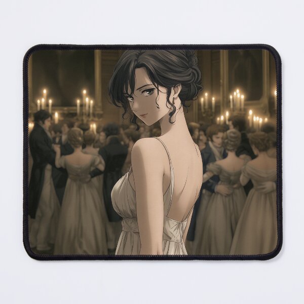 Item preview, Elizabeth Bennet at the Ball — Pride and Prejudice Anime Art designed and sold by Hartfield Press.