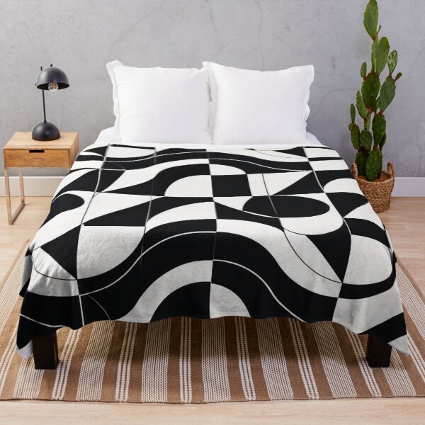 Artikelvorschau, Black & White Mosaic Abstract Geometric Pattern Design 66 entworfen und verkauft von Habatour Creations Exclusive Digital Art Products.
