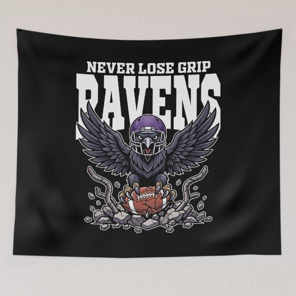 Item preview, RAVENS NEVER LOSE GRIP - BAL RAVENS designed and sold by KEF Custom.