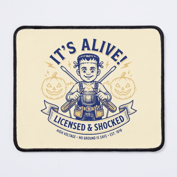 Item preview, Its Alive Electrician Frankenstein Spooky Tradesman designed and sold by 89shirts.