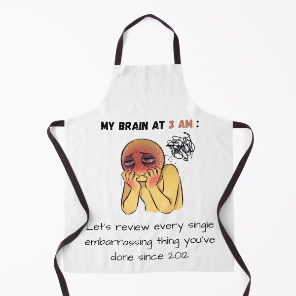 Item preview, My Brain At 3 AM - Funny Overthinking & Regret Meme Cartoon Design designed and sold by Specialdesign10.