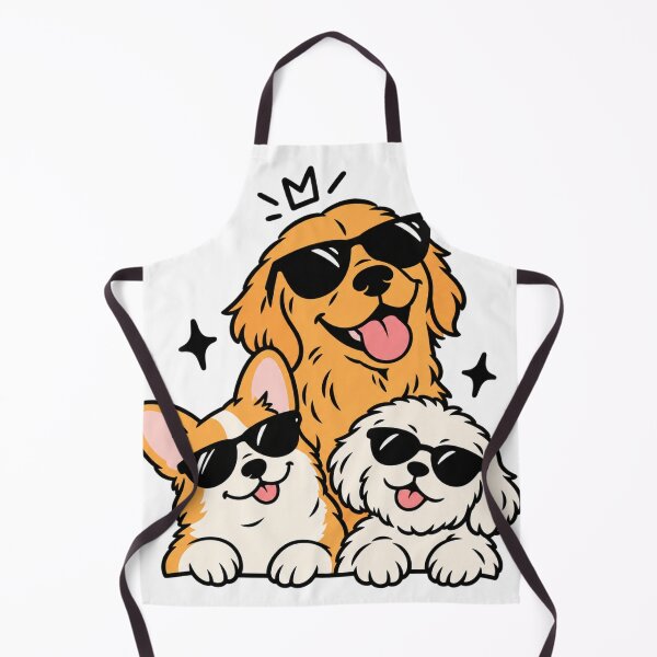 Item preview, Cool Dogs Wearing Sunglasses - Cute Golden Retriever Corgi Art designed and sold by VYBEHAUS.