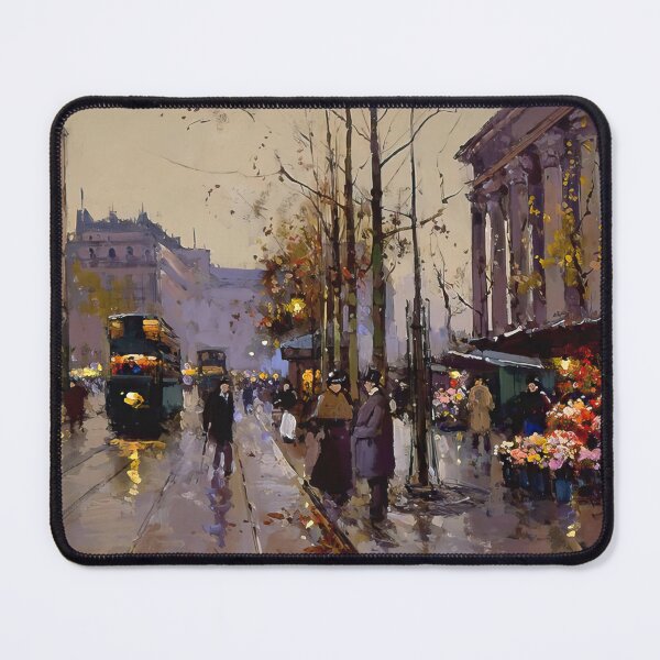 Item preview, flower market at la madeleine 4 by Edouard cortès - Edouard cortès artwork designed and sold by namikikkik.
