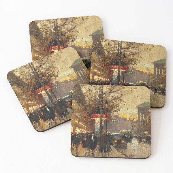 Item preview, la madeleine in crepuscule look from boulevard  by Edouard cortès - Edouard cortès artwork designed and sold by namikikkik.