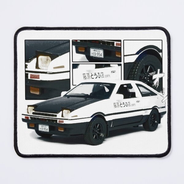 Item preview, Toyota AE86 Trueno Initial D JDM Retro Car Art designed and sold by Never Satisifed AU.