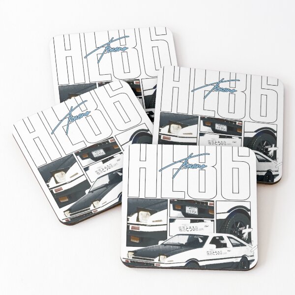 Item preview, Toyota AE86 Trueno Initial D JDM Retro Car Art designed and sold by Never Satisifed AU.