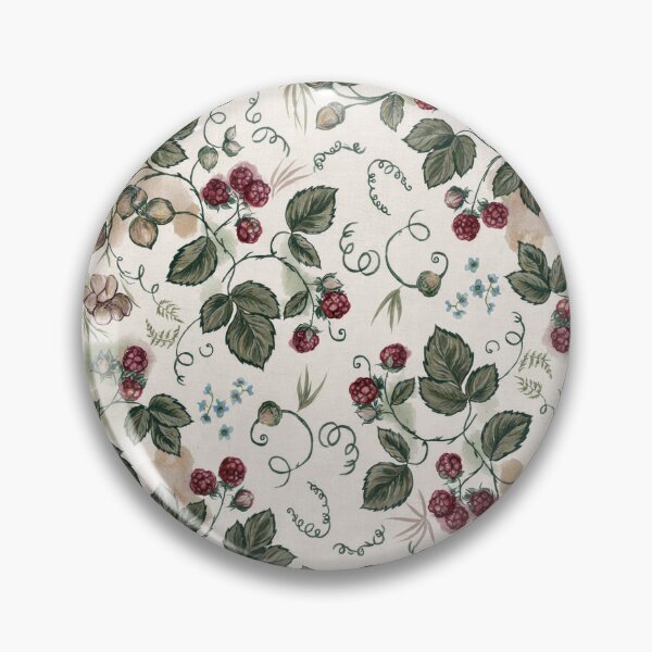 Item preview, William Morris Style Minimalist Blackberry Pattern Arts and Crafts Print designed and sold by Tamas Das.