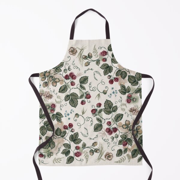 Item preview, William Morris Style Minimalist Blackberry Pattern Arts and Crafts Print designed and sold by Tamas Das.
