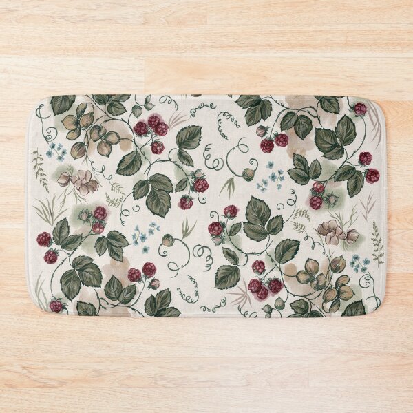 Item preview, William Morris Style Minimalist Blackberry Pattern Arts and Crafts Print designed and sold by Tamas Das.